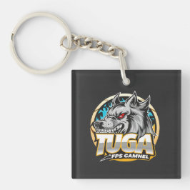 TUGA Wolf Gaming Logo Esports Style Schlüsselanhänger