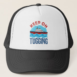 Tugboat Behielt auf Umarmung Truckerkappe