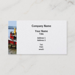 Tugboat bei Penn's Landing - Platinum Finish Visitenkarte