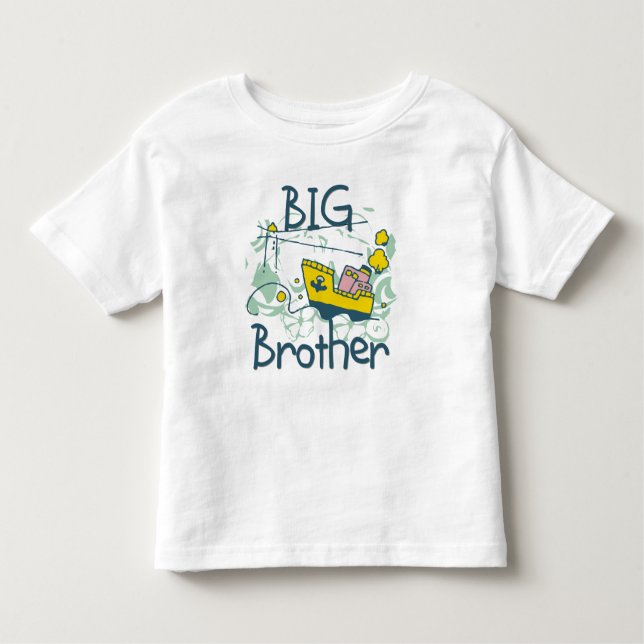 Tugboat Big Brother Kleinkind T-shirt (Vorderseite)