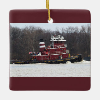 Tugboat Foto Ornament