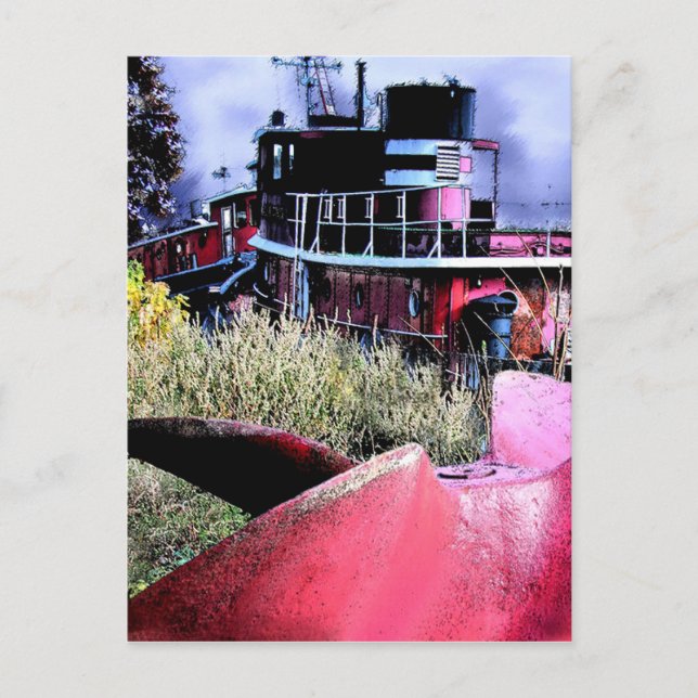 Tugboat Graveyard Postkarte (Vorderseite)