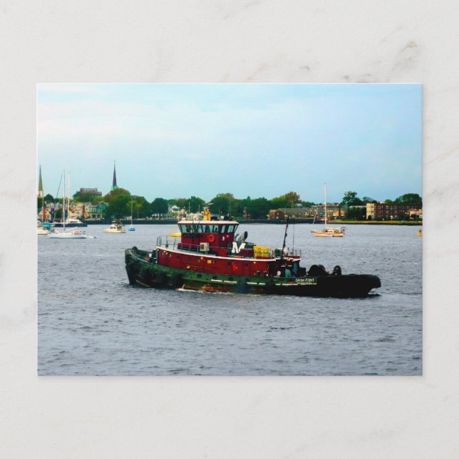 Tugboat Norfolk VA Postkarte (Vorderseite)
