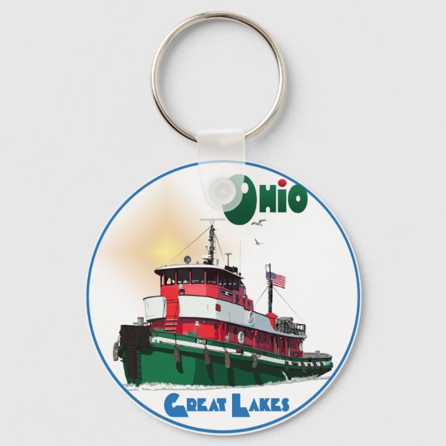Tugboat Ohio Schlüsselanhänger (Vorderseite)