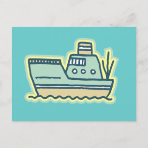 Tugboat Tshirts und Geschenke Postkarte