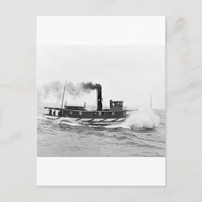 Tugboat William Sprague, Ende des 19. Jahrhunderts Postkarte (Vorderseite)