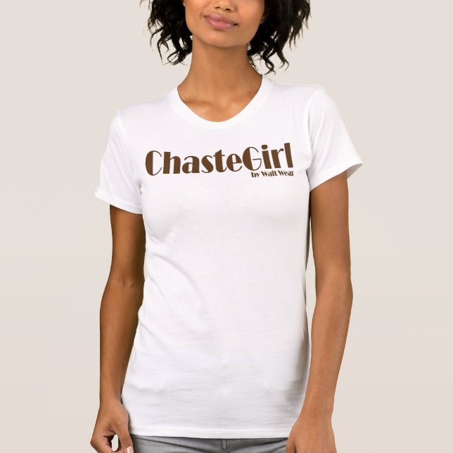 Tugendhaftes Mädchen durch Wartezeit-Abnutzung T-Shirt (Vorderseite)