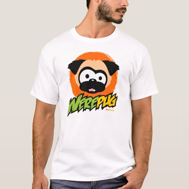 Tugg der WerePug Weiß-T - Shirt (Vorderseite)