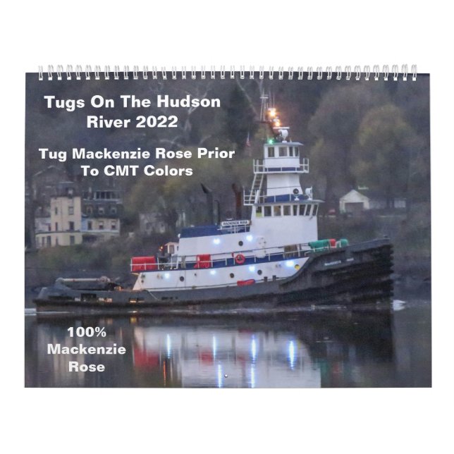 Tugs am Hudson River Mackenzie Rose Calendar Kalender (Titelbild)