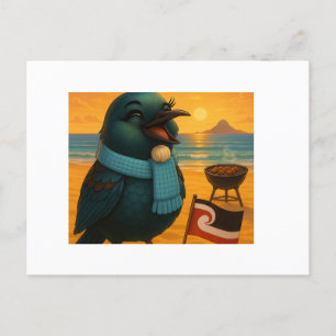TUI am Strand von NZ Feiertagspostkarte