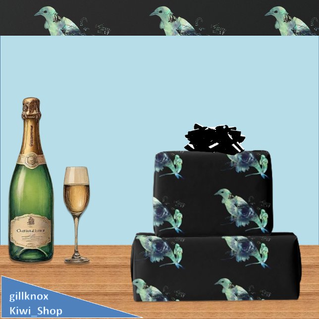 Tui & Kowhai Blume Paua Seashell Inlay Geschenkpapier (Von Creator hochgeladen)