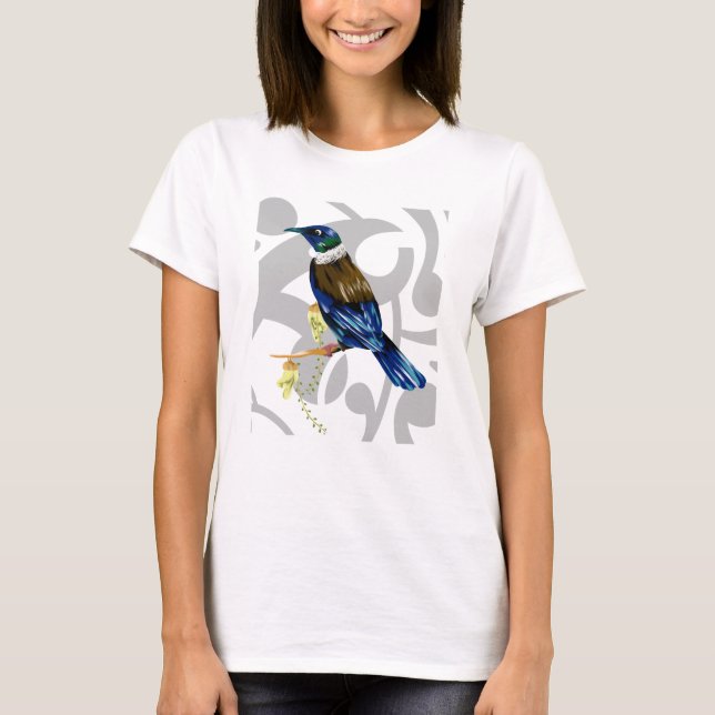 Tui Neuseeländischer Vogel T-Shirt (Vorderseite)