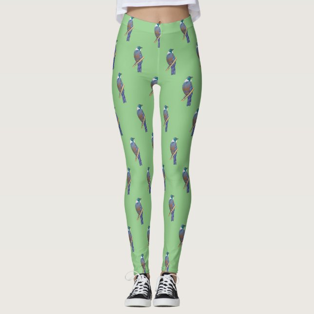 Tui New Zealand Bird Leggings (Vorderseite)