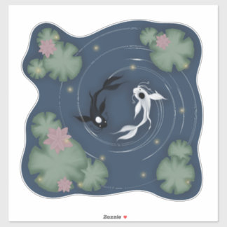 Tui und La, Push and Pull, Ocean and Moon Aufkleber