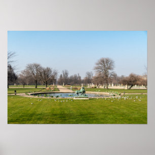 Tuilerien im Winter - Paris Poster