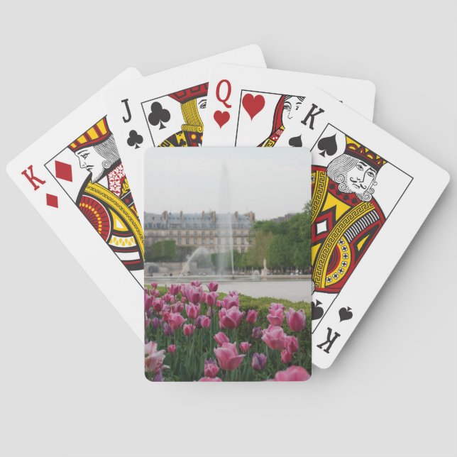 Tuileries Garden in Blüte Spielkarten (Rückseite)