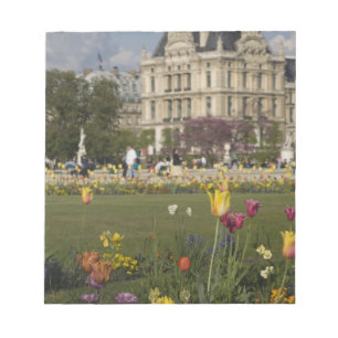 Tuileries Garden, Louvre, Paris, Frankreich Notizblock