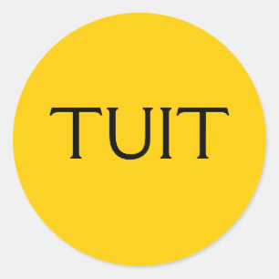 TUIT RUNDER AUFKLEBER