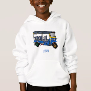 Tuk Tuk Cartoon Illustration Hoodie