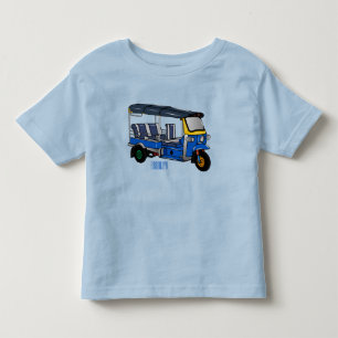 Tuk Tuk Cartoon Illustration Kleinkind T-shirt