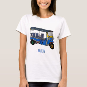Tuk Tuk Cartoon Illustration T-Shirt