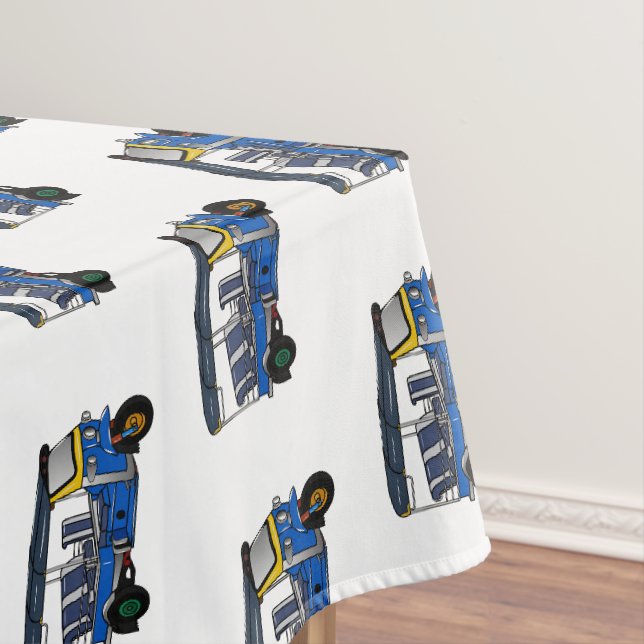 Tuk Tuk Cartoon Illustration Tischdecke (Beispiel)