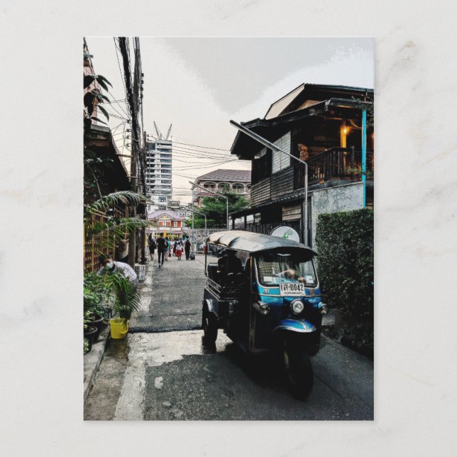 Tuk Tuk in Bangkok Thailand Postkarte (Vorderseite)