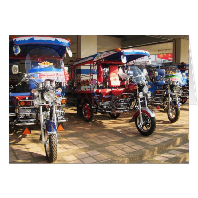 Tuk Tuk Showroom ... Udon Thani, Isaan Card (Vorderseite (Horizontal))