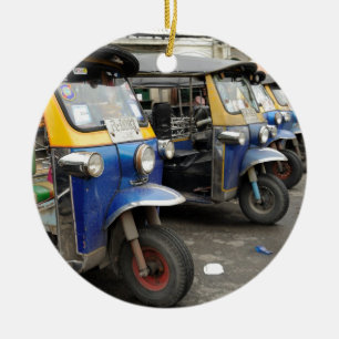 Tuk-Tuk-Taxi Bangkok Thailand Keramikornament