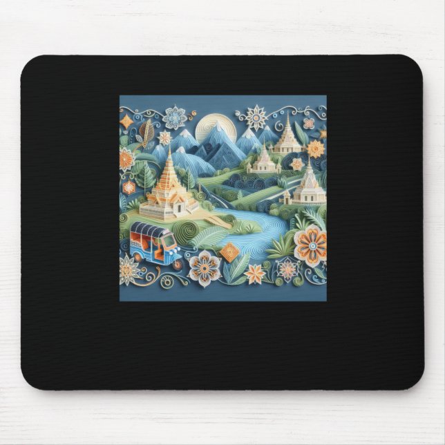 Tuk Tuk Thailand #5 Aufkleber Mousepad (Vorne)