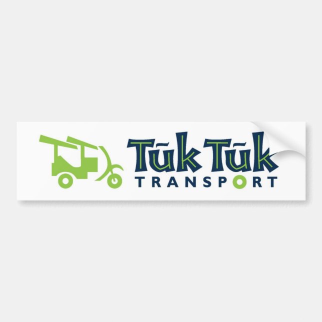 Tuk Tuk Transport Autoaufkleber (Vorne)