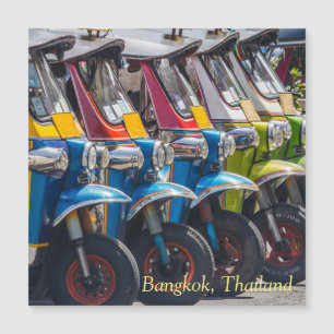 Tuk Tuks in Reihe Magnetkarte