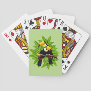 Tukan-Duo Grün Spielkarten