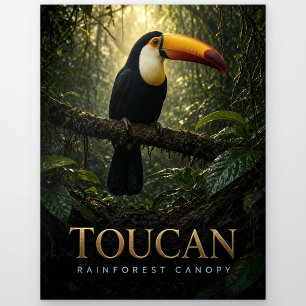 Tukan Regenwald Baumkrone Wildlife TIER Postkarte