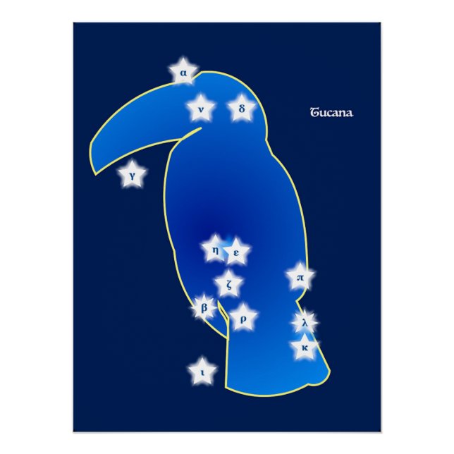 Tukan (Sternbild) Poster (Vorderseite)