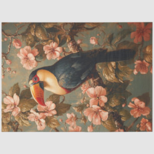 Tukan-Tropen-Vintage-Stil-Malerei-Decoupage Seidenpapier