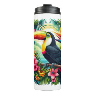 Tukan Vogel aus dem Dschungel/Regenwald Thermosbecher