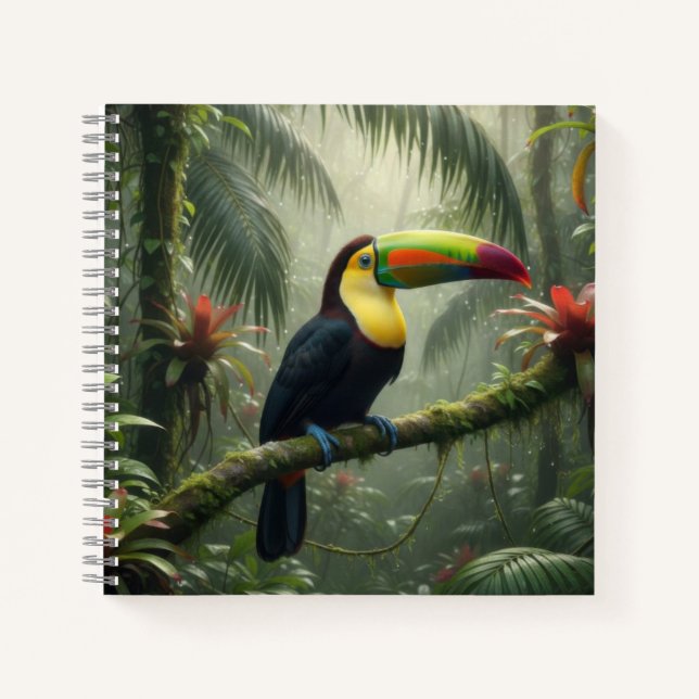 Tukan Vogel Notizbuch (Vorderseite)