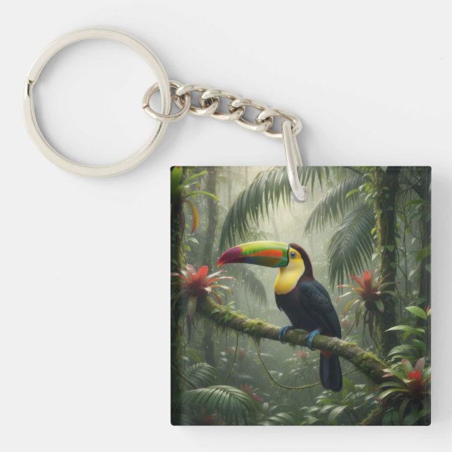 Tukan-Vogel Schlüsselanhänger (Vorderseite)