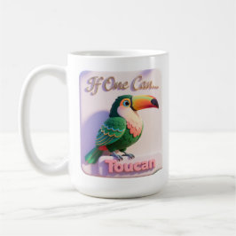 Tukan-Wortspiel-Motivationsspaßige 3D-Kunst Kaffeetasse