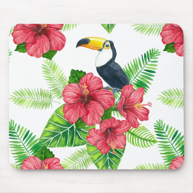Tukanisches und tropisches Bouquet Mousepad (Vorne)