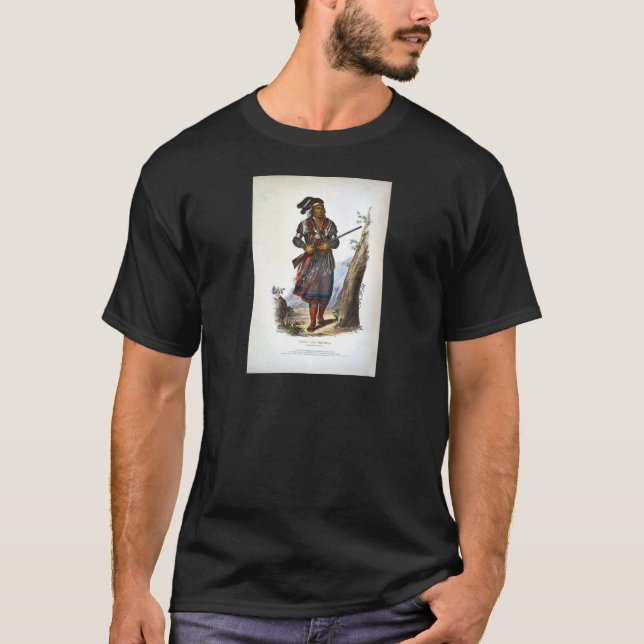 Tuko-See Mathla Ein Seminole-Häuptling Native Amer T-Shirt (Vorderseite)
