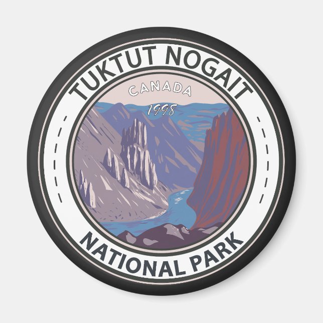 Tuktut Nogait Nationalpark Kanada Abzeichen Magnet (Vorne)