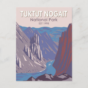 Tuktut Nogait Nationalpark Kanada Reise Vintage Postkarte