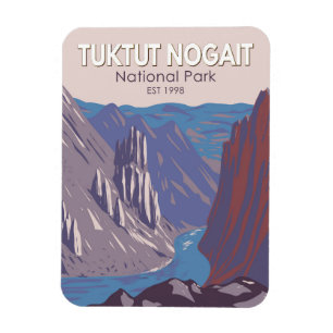 Tuktut Nogait Nationalpark Kanada Reisen Vintag Magnet