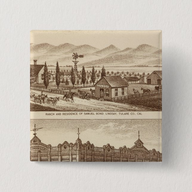 Tulare Co-Bank Button (Vorderseite)