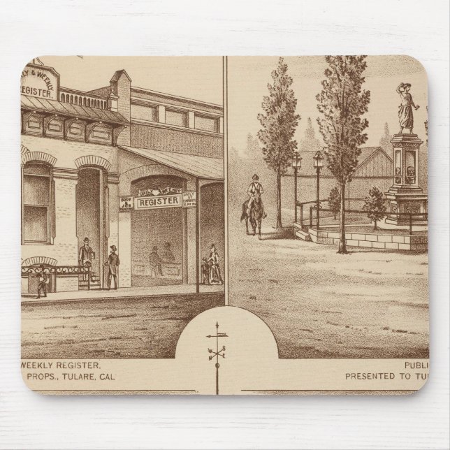 Tulare School, Kalifornien Mousepad (Vorne)