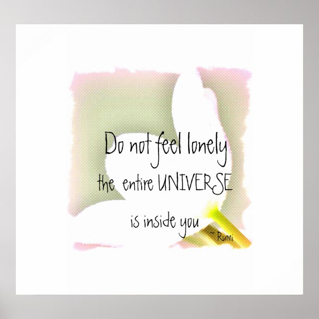 Tulilp Rumi Zitat Poster (Vorne)