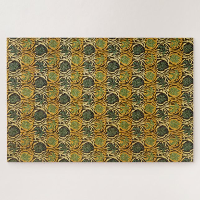 Tulip and Lily Pattern (von William Morris) Puzzle (Horizontal)