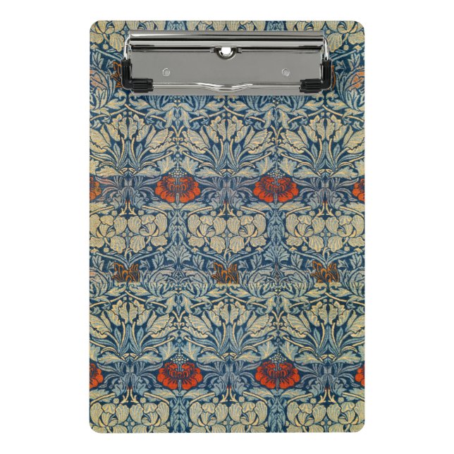Tulip and Rose Date, Design 1876 William Morris Mini Klemmbrett (Vorderseite)